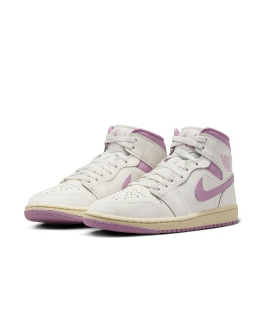 Nike Purple (Wmns) 1 Mid 'Sail Coconut Milk'