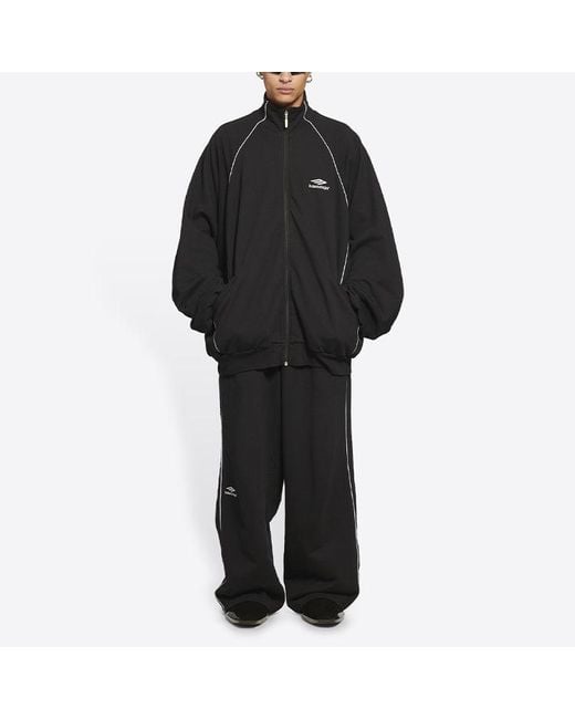 Balenciaga Black 3B Sports Icon Tracksuit Jacket