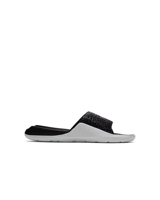 Nike Black Hydro 7 V2 Burst Crack Slippers for men