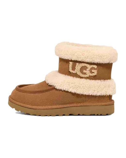 Ugg Natural (Wmns) Classic Ultra Mini Fluff 'Chestnut'