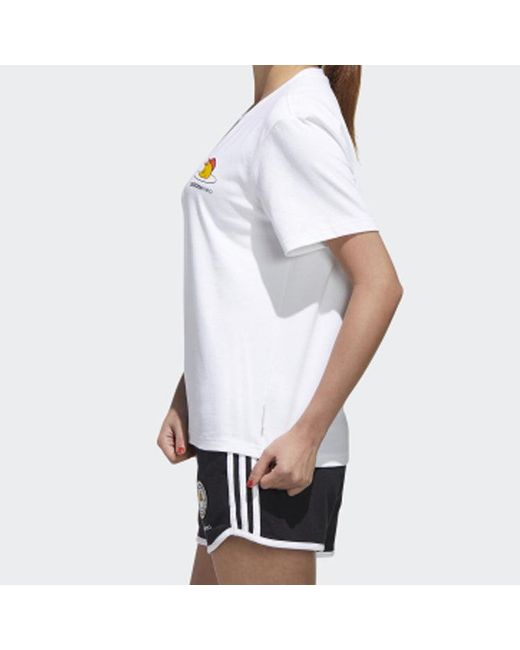 Adidas White (Wmns) Neo Gdtm Bf Tee Crossover Sports Short Sleeve
