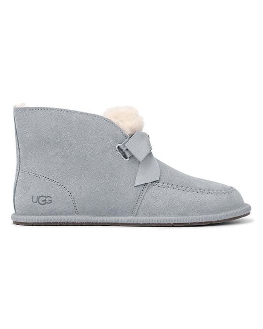 Ugg Gray (Wmns) Kallen Lace Lacing Mid Tops Fleece Lined