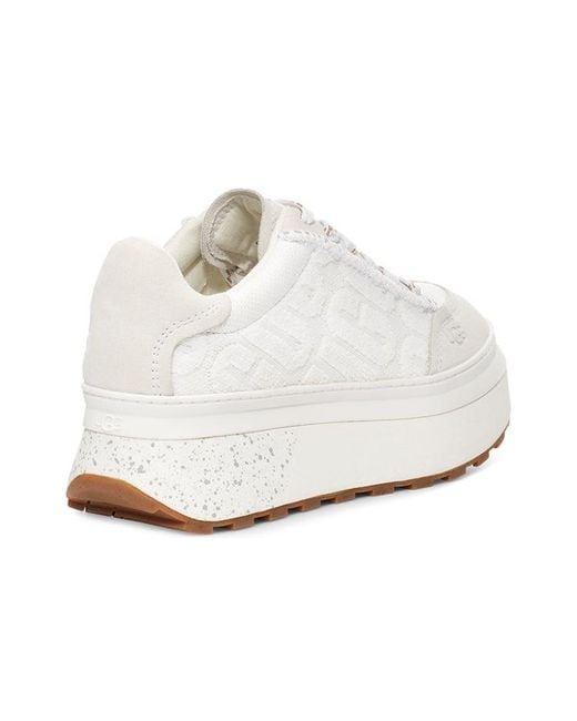 Ugg White (Wmns) Marin Lace Logo Sneaker