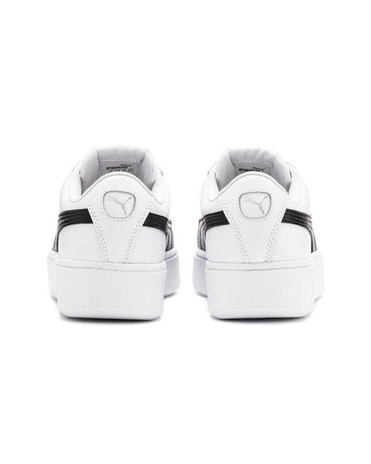 PUMA White (Wmns) Vikky Stacked