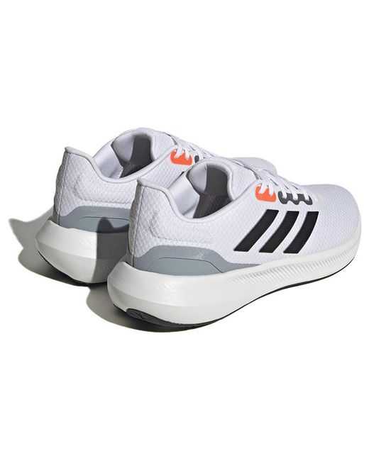 Adidas White Runfalcon Wide 3 Running Shoes for men