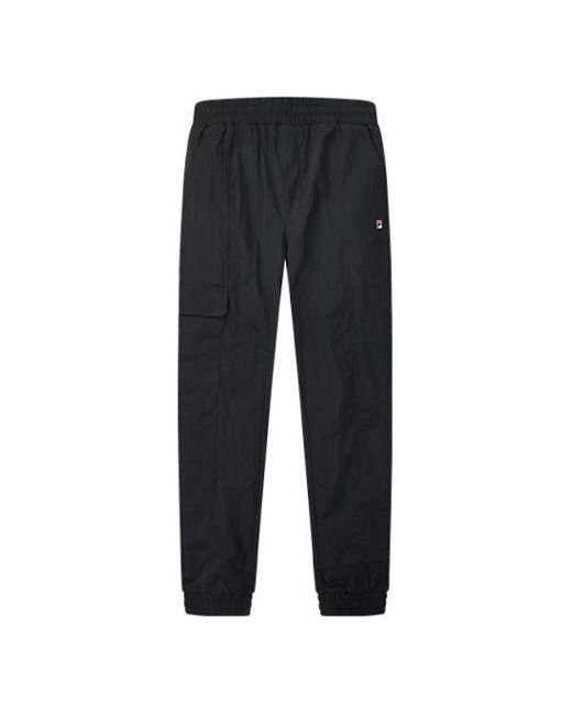 Fila Blue Logo Side Woven Sports Pants for men