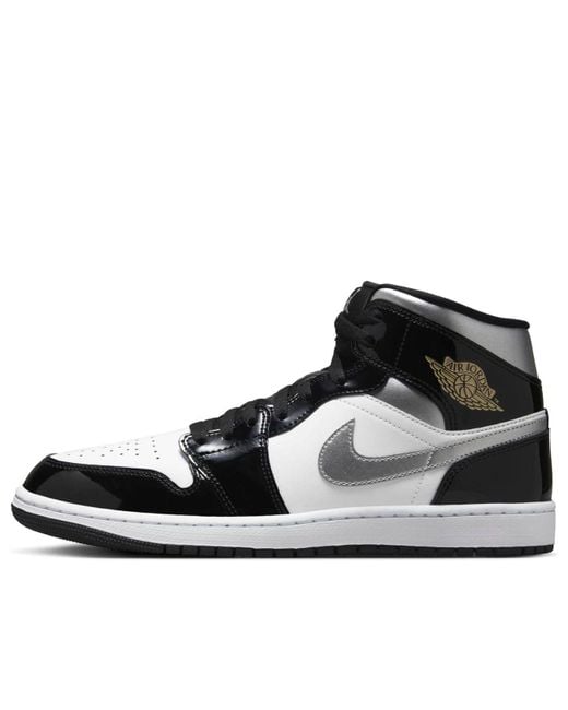 Nike Black 1 Mid Patent' for men