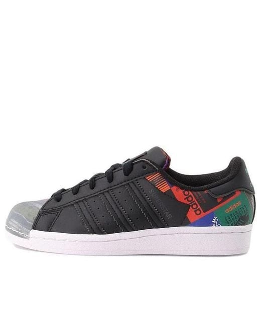 Adidas Black Originals Superstar Shoes 'Core' for men
