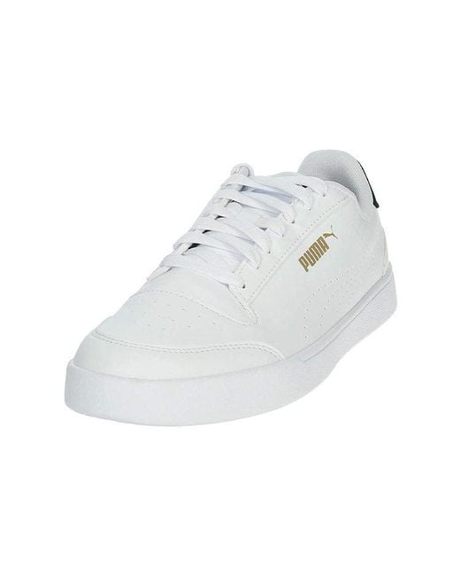 PUMA White Shuffle Perf Sneakers for men