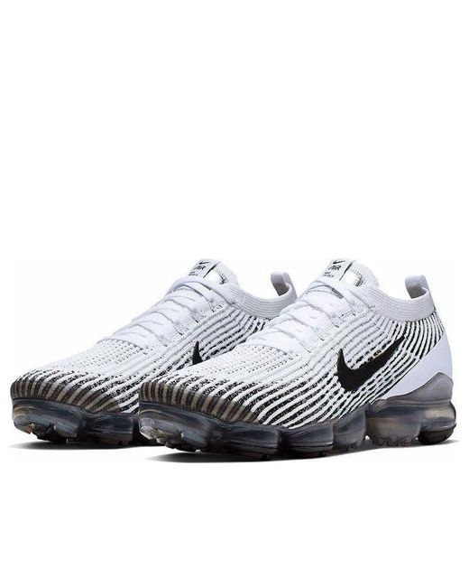 Nike White Air Vapormax Flyknit 3 'Zebra' for men