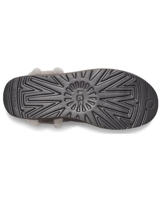 Ugg Brown (Wmns) Classic Mini Shearling Logo 'Charcoal'