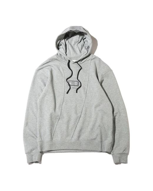Nike Gray X Paris Saint-germain Front Logo Fleece Pullover Hoodie Asia Sizing for men