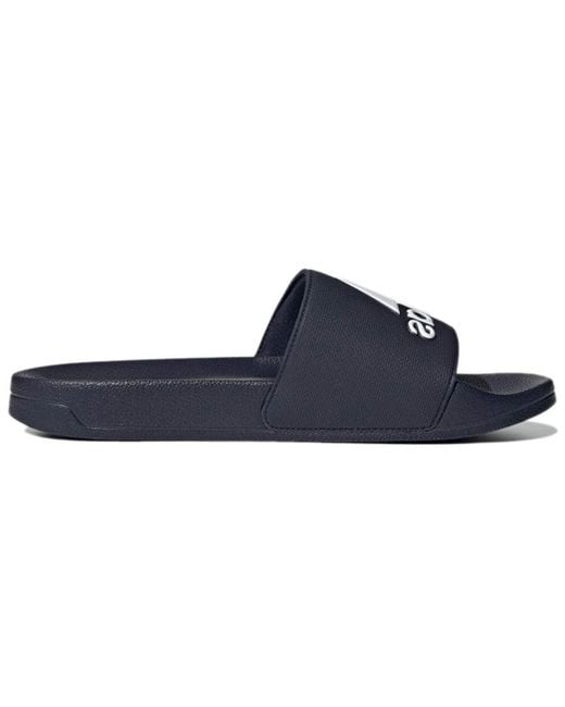 Adidas Blue Adilette Shower Slide 'Legend Ink'