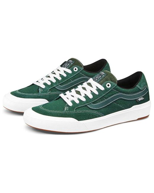 Vans Green Berle Pro Retro Low Tops Casual Skateboarding Shoes for men
