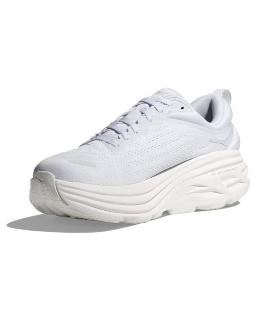 Hoka One One White Bondi 8 'Triple' for men
