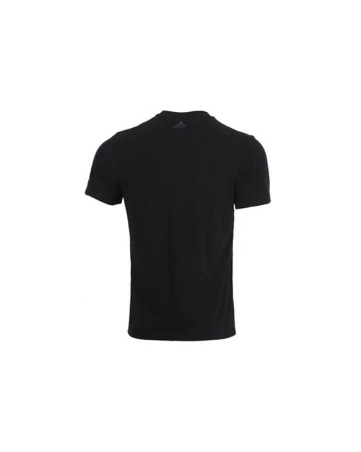Adidas Black China Tee Casual Sports Round Neck Breathable Short Sleeve for men