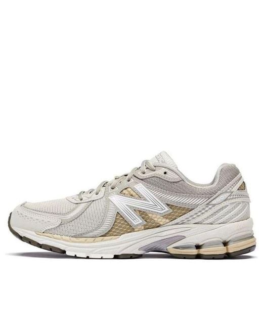 New Balance White 860 V2 'Mars' for men