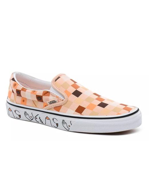 Vans White Slip-On 'Breast Cancer Awareness' for men
