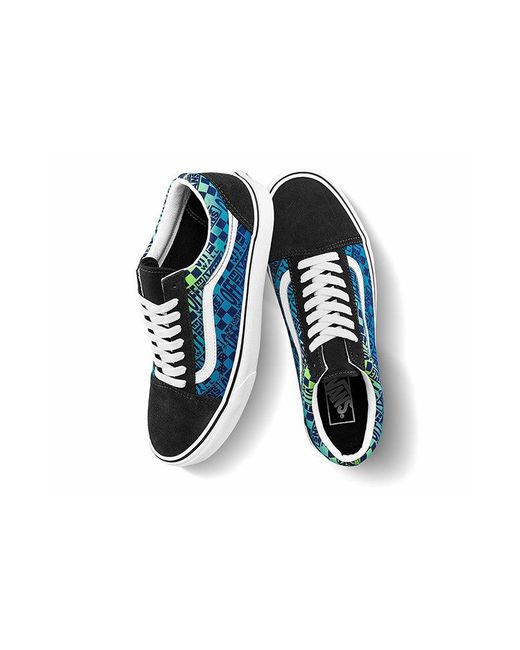 Vans Blue Old Skool 'Logo Flame for men