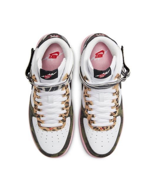 Nike Red (Wmns) Air Force 1 Mid 'Tunnel Walk'