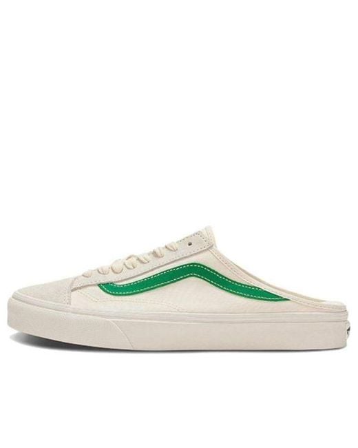 Vans Green Style 36 Mule Low Tops Casual Skateboarding Shoes for men