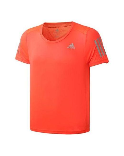 Adidas Red Gym Breathable Short Sleeve for men