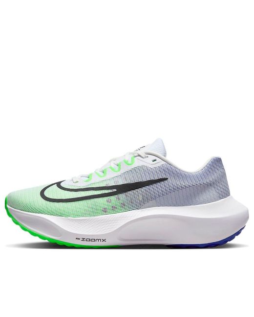 Nike White Zoom Fly 5 Road Running Shoes for men