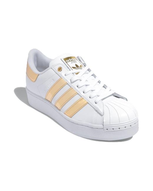 Adidas White (Wmns) Superstar Bold Metallic'
