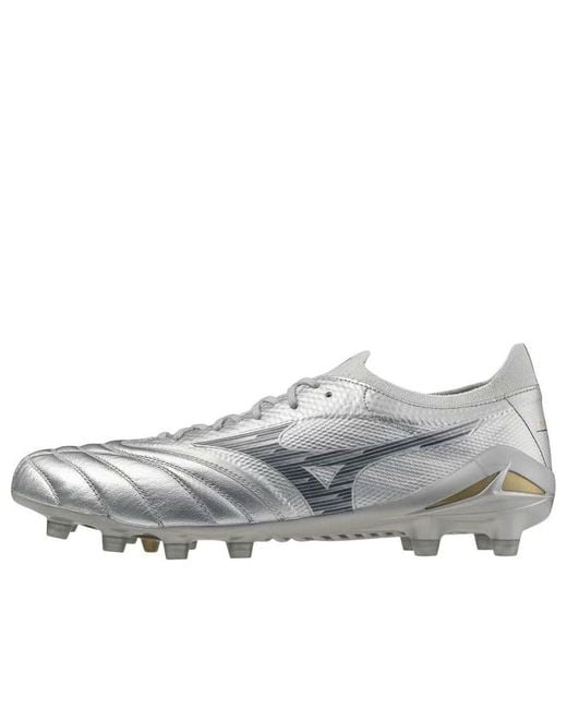 Mizuno Gray Morelia Neo 4 Beta Elite Fg 'Platinum Pack' for men