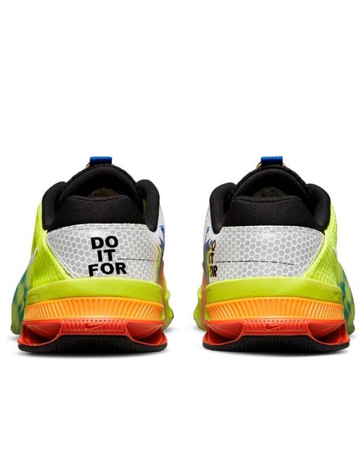 Nike Yellow Metcon 7 Amp 'Volt Bright Spruce Checkered' for men