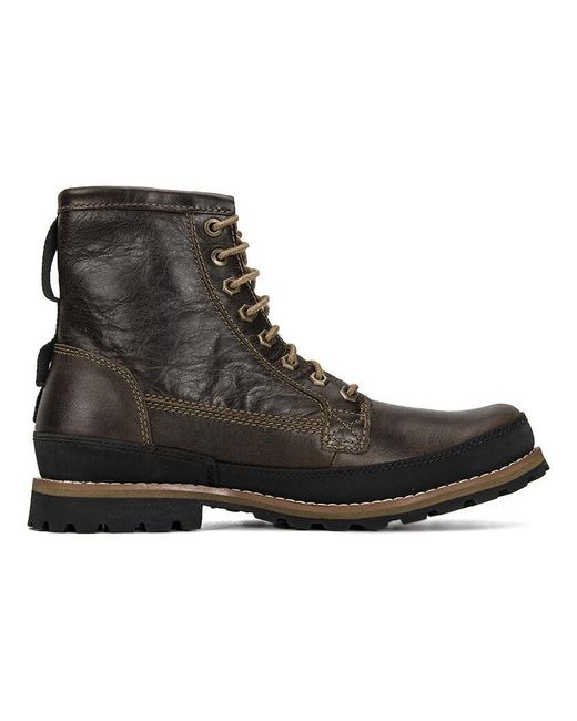 Timberland Black Original Earthkeeper Boots Regenerative Leather' for men