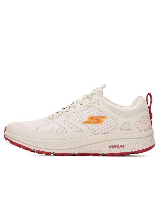 Skechers White Go Run Consistent Shoes 'Cream' for men