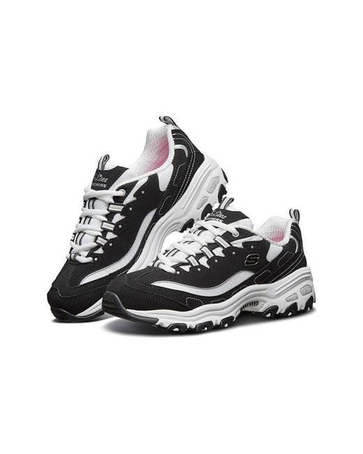 Skechers (Wmns) D'Lites Sports Shoes Gs Blackwhite