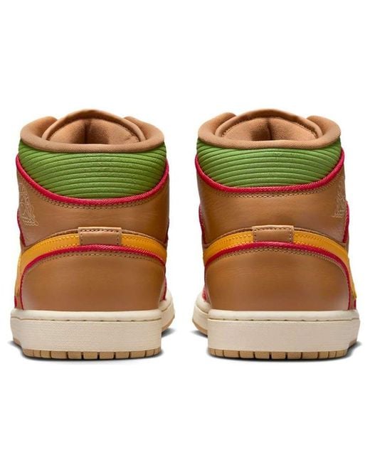 Nike Brown 1 Mid Se 'Cheeseburger' for men