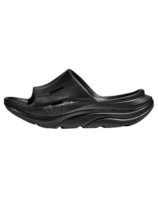 Hoka One One Black Ora Recovery Slide 3 for men