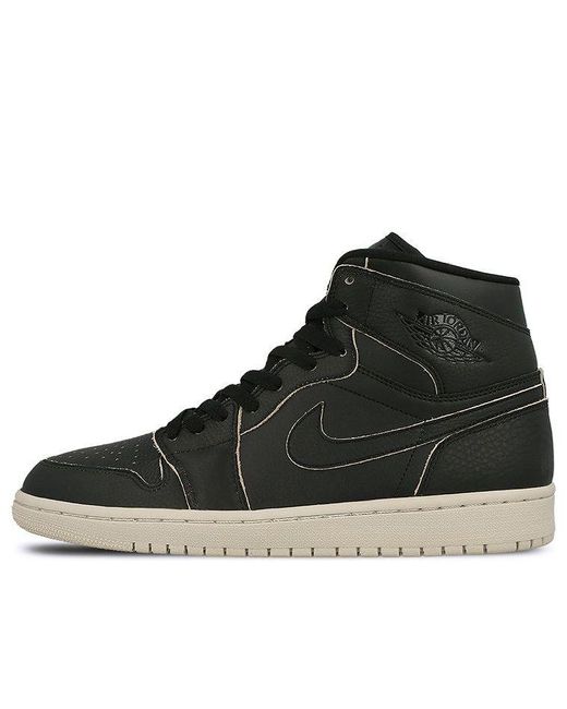 Nike Black 1 Retro High Premium Desert Sand' for men
