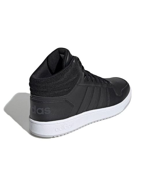 Adidas Black Hoops 2.0 Mid for men