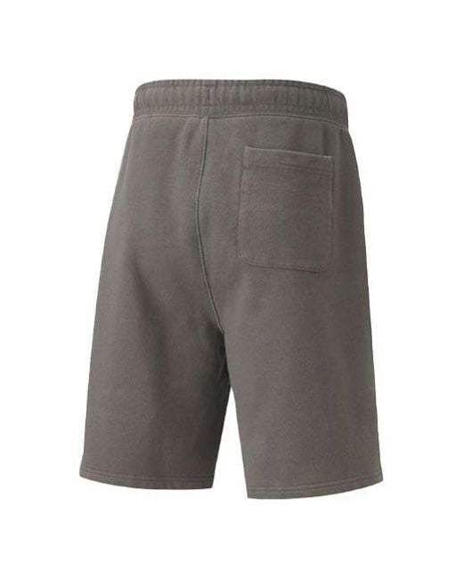PUMA Gray Solid Color Drawstring Casual Shorts for men