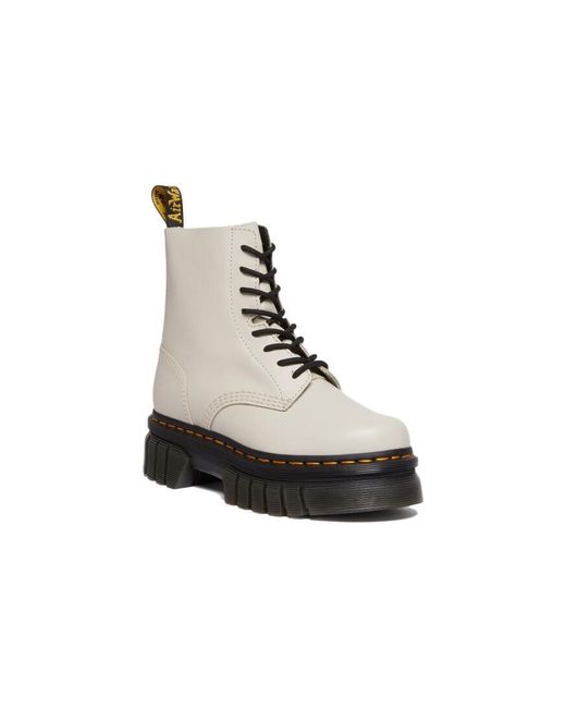 Dr. Martens Natural (Wmns) Audrick Nappa Leather Platform Ankle Boots 'Cobblestone'