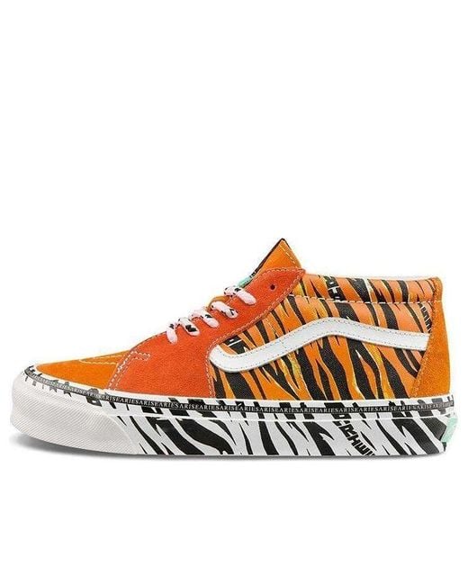 Vans Orange Aries X Og Sk8-Mid Lx 'Tiger Bright' for men