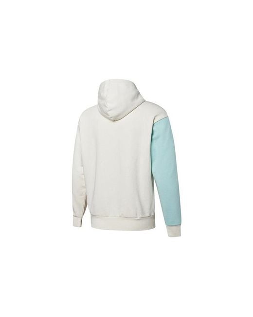 PUMA Blue Retro Colorblock Knit Hooded Logo Jacket for men
