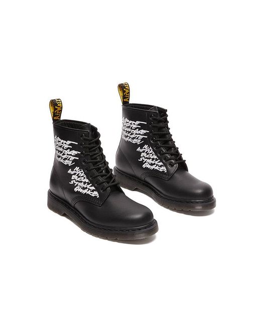 Dr. Martens Black Futura Laboratories X 1460 'Embroidered' for men