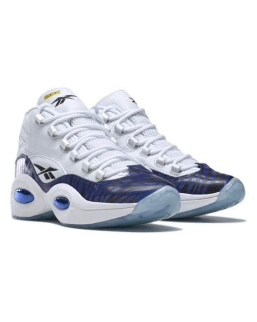 Reebok Blue Question Mid X Panini 'Tiger Prizm' for men