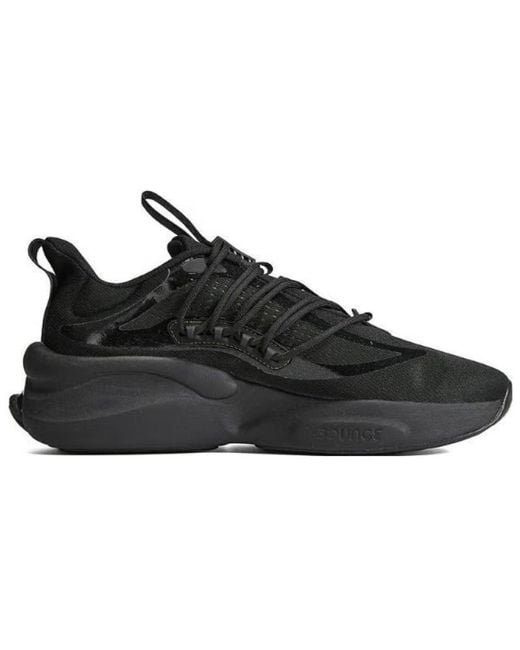 Adidas Black Alphaboost Running Shoes 'Core' for men