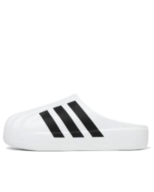 Adidas White Originals Superstar Mule for men