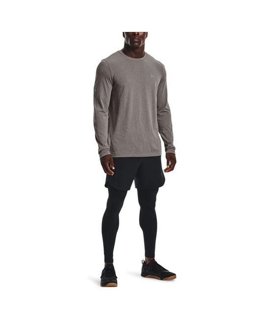 Under Armour Gray Rush Seamless Logo for men