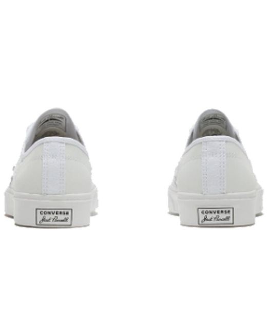 Converse White Jack Purcell Flames' Low Top for men
