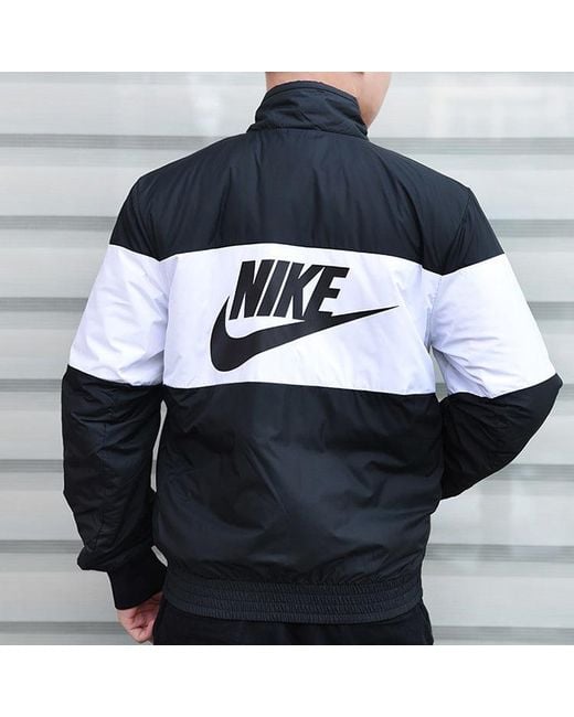 Nike Black Stand Collar Stay Warm Sports Jacket for men