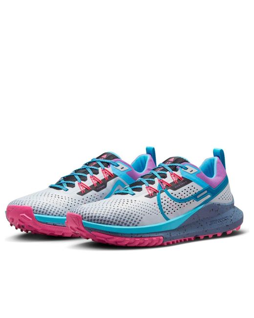 Nike Blue React Pegasus Trail 4 Se 'Pure Platinum Baltic' for men