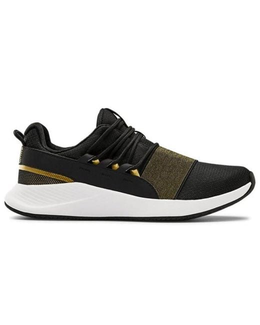 Under Armour Black (Wmns) Charged Breathe Metallic Sports Shoes